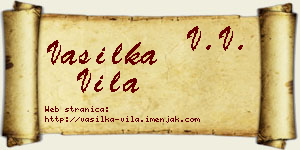 Vasilka Vila vizit kartica